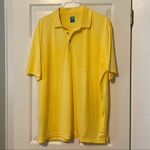 PGA tour yellow golf shirt